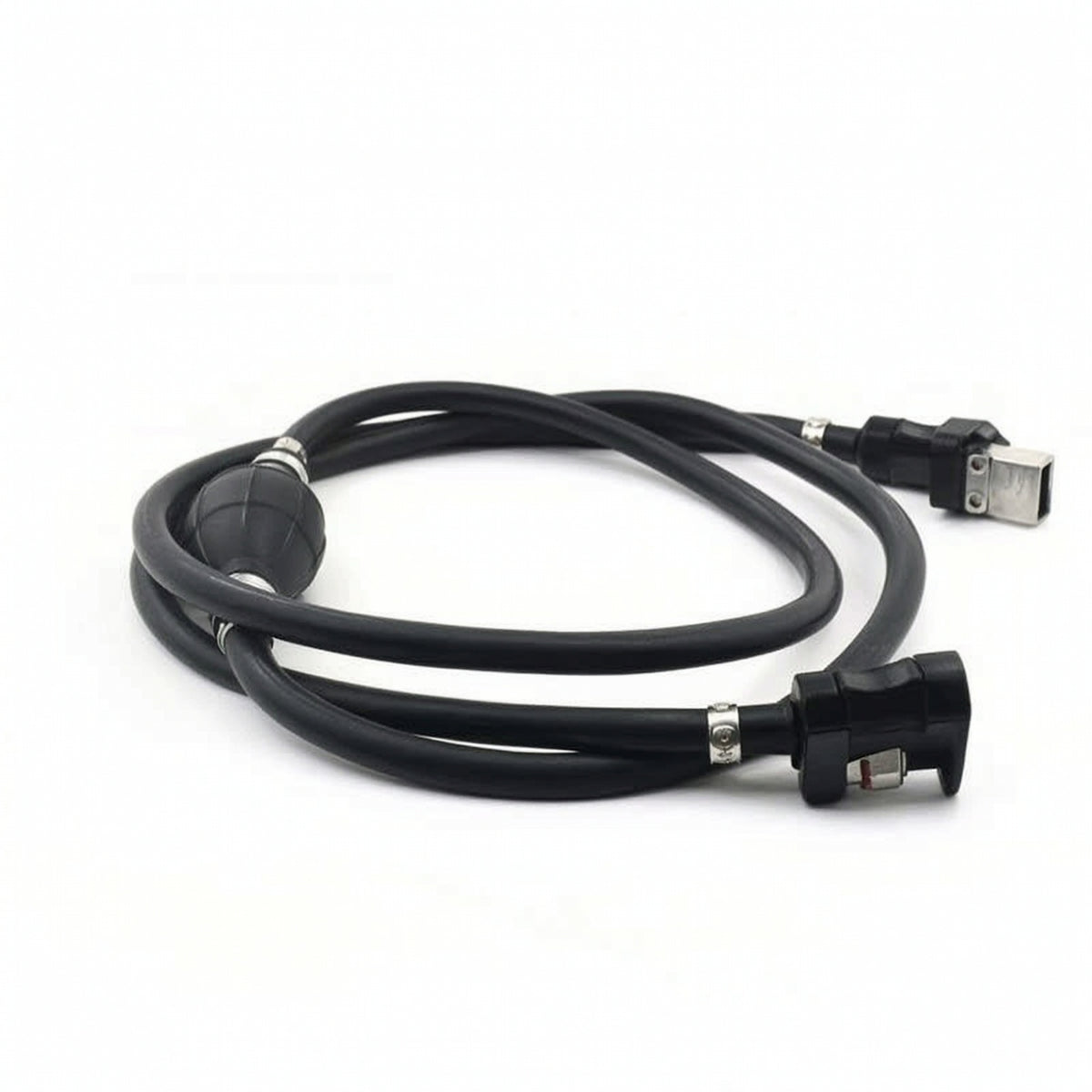 Marine Outboard Fuel Line with Primer Bulb Flexible Boat Fuel Line with Primer Bulb Manual Black for Anglers