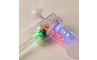 Clear Miniature Wind Turbine Lamp Translucent Wind Turbine Lamp Freestanding Ornament Decorative for Tabletop