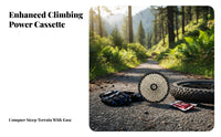 Mountain Bike Cassette Multi-Speed Cycle Cassette Bike Gear Sprockets Effortless Change Ing Drivetrain Part Wide Range