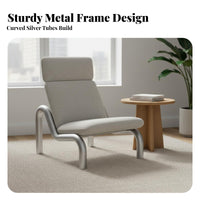 Circular-Frame Frame Armchair Minimalist Look Lounge Chair High Supportrest Designer Inspired for Interior Designers, Showroom