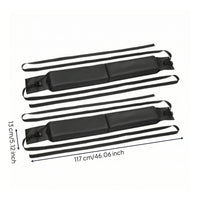 Universal Roof Rack Pads with Tie-down Straps Long-Lasting Soft Roof Rack Pads Heavy-Duty Portable for Kayakers