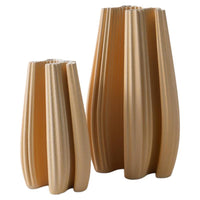 Modern Minimalist Ceramic Vase with 3D Printed Woven Pattern, Diamond Shape