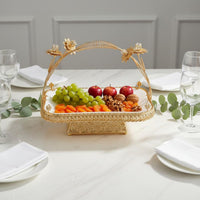 European Design Fruit Holder Decorative Centerpiece Luxury Snack Platter