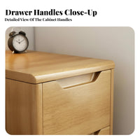 Slim Bedside Drawer Unit Space-Saving Design Nightstand Multi-Functional