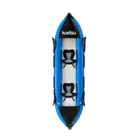 Portable Inflatable Kayak Heavy-Duty Sit-in Kayak Rigid Boat Easy to Use for Paddlers, Flatwater