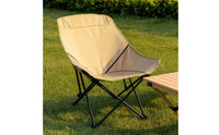 Adjustable Folding Camping Chair Padded Folding Moon Chair Foldable Portable for Campers, Beachgoers, Beach, Picnics