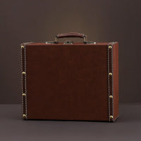 Suitcase Storage Box Textured Mini Suitcase Vintage Storage Box Compact Sturdy for Home Decor, Photography