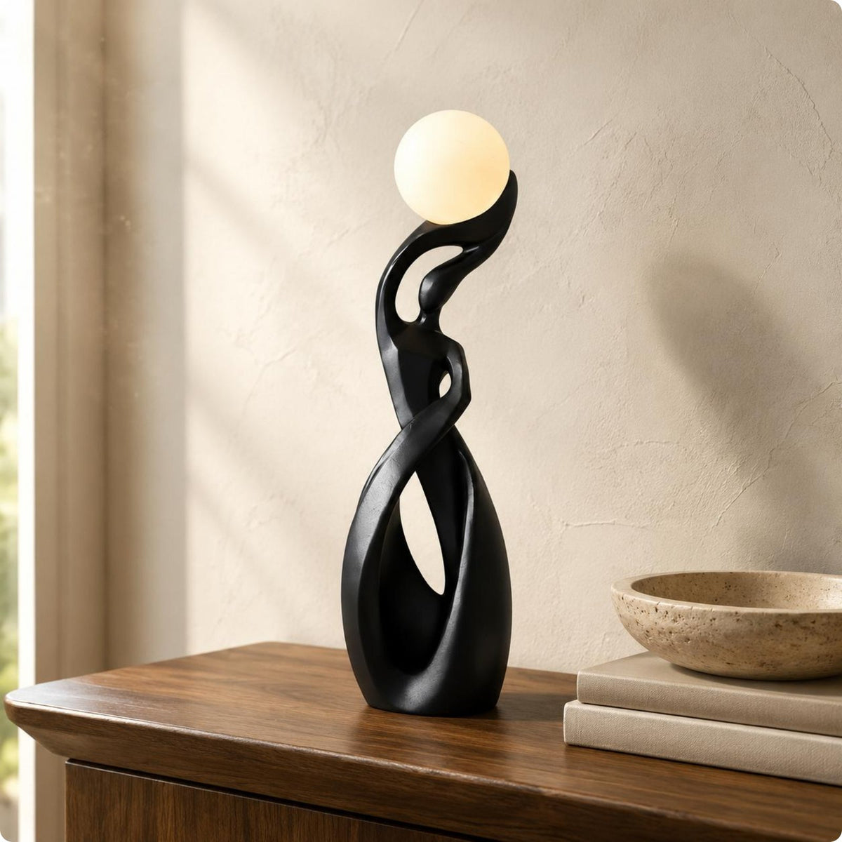 Abstract Resin Figurine Minimalist Design Table Ornament Lustrous Surface