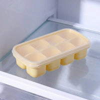 Ice Maker and Soft Silicone Ice Tray for Homemade Ice, Food Grade Baby Food Storage with Lid, 14 Cavity Easy to Demold Design, Party Supplies