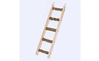 Hanging Bird Ladder Toy with Hooks Natural Climbing Ladder Toy Compact Easy to Use for Birds