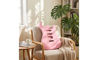Glossy Guitar Body with Routed Cavities Contoured Electric Guitar Body Natural Instrument Classic for DIY Hobbyists