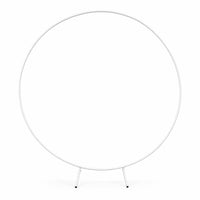 Circular Metal Hoop Hollow Floral Backdrop Frame Easy to Assemble for Events