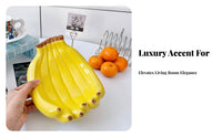 Banana Shaped Dish Multi-Use Ceramic Banana Bowl Versatile for Kitchen Counter