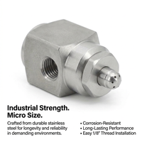 Stainless Steel Nozzle, Mist Nozzle for Industrial Maintenance, Fine Spray Nozzl #variant:Wide-angle Circular 60° Spray