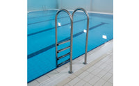 5-Step Pool Ladder Stainless Steel Pool Ladder with 5 Steps No-Tool Installation