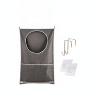 Wall Hanging Storage Bag Easy to Use Hanging Storage Bag with Hooks Clear