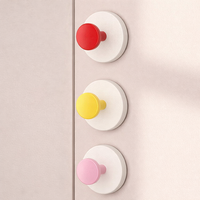 Kitchen Hook for Organization with a Single in a Vibrant Pink Color, Heavy Duty Suction Cup for Students in a Cartoon Style