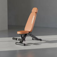 Foldable Weight Bench Compact Bench with Leg Rollers Full Body Exercise Equipment for Home Athletes