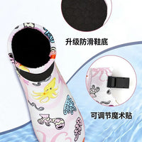 儿童潜水袜迷彩游泳潜水沙滩袜防滑防刮伤保暖宝宝浮潜下水鞋