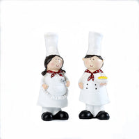 Nordic Handcrafted Creative Chef Figurine Home Decor Resin Craft for Wine Cabinet, Window, Restaurant, Bakery