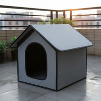 Waterproof Pet Shelter Foldable Outdoor Feline House Fixed for Yard, Cats