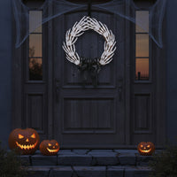 Skeleton Wreath Spooky Ghirlanda Con Scheletro Hanging for Haunted House, Porch
