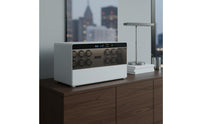 Drawer Watch Winder Biometric Lock Automatic Watch Winder Leather Finish Lockable for Wardrobe, Home