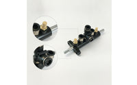Multi-Port Foot Control Valve with Bracket Compact Tire Changer Valve Long-Lasting Pedal Hub Heavy-Duty for Technicians, Mechanics, Repair Shop
