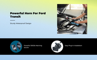 Waterproof car horn, universal fit
