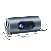 Portable Mini Display Device Compact Cylindrical Display Device Handheld Electronics for Mobile Users, Home Theater