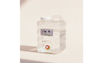 Water Storage Bucket with Spigot Transparent Water Container with Spigot Square for Campers, Journeyers, Camping, Road Trips