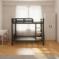 Metal Bunk Bed Space-Saving Bunk Bed Frame Compact Furniture for Teens, Students, Bedroom, Dorm Room, Hostel