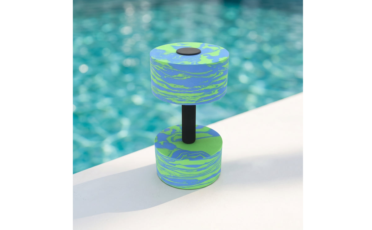 Water Dumbbell with Foam Weights Soft Aquatic Exercise Dumbbells Easy-Grip Pool Resistance Bar for Swimmers, Fitness Enthusiasts, Rehabilitation