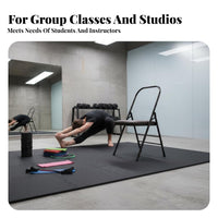 Foldable Iyengar Mind-Body Exercise Chair Space-Saving Design Iyengar Auxiliary Chair Stable and Long-Lasting Mind-Body Exercise Assist Stool Heavy Duty for Beginners, Home Gym