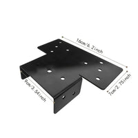 2 Pieces Gazebo Post Bracket Long-Lasting T-Shaped Post Bracket Rust Resistant