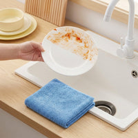 Highly Absorbent Microfibre Cloth, 5-Pack of Cleaning Cloths, Microfibre Cloth 30x30cm with Locked Edges for Multi-Purpose Kitchen and Car Care