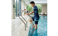 4-Step Pool Ladder Stainless Steel Ladder with Handrails Non-Slip Pool Stairs