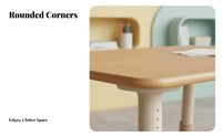 young child Drawing Table with Paper Roll sturdy Wood Construction Play Desk at no extra cost