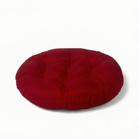 Tufted Seat Cushion Wipe-Clean Round Floor Pillow Thick for Camping