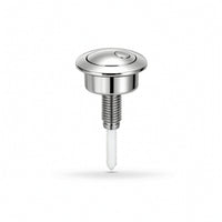 Toilet Button with Threaded Stem Chrome Toilet Cistern Push Button Low-Height Chrome-Plated for Bathroom Repair