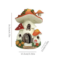 Solar Toadstool House Light Weatherproof Solar Powered Garden Gnome House