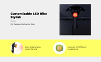 Brake-sensing bike light auto on
