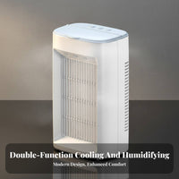 Desktop Misting Fan Quiet Twin Fan Humidifier Low Noise Portable Water-Cooled Climate Control Device for Students, Office Workers, Dorm Room, Bedroom