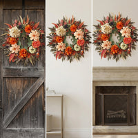 Mixed Pumpkin Wreath