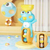 Upright Frog Bath Toy Cute Bath Toy with Water Wheel Sensory Easy to Clean for Bathroom