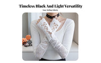 2 Pieces Fingerless lace-up limb sleeve Sleeves Balletcore Design and aesthetic Accessory