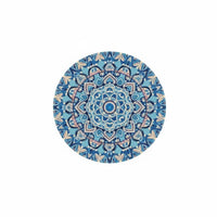Bohemian Style Placemat Decorative Bohemian Style Drink Mat Colorful Patterns Round Mandala Cup Mat for Cafe