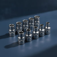 10 Pieces Metric Sockets Chrome Vanadium Hardware Long-Lasting for Mechanics