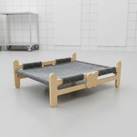 Cat and Dog Hammock Bed Sturdy Cat Hammock Bed Breathable Wooden Pet Cot for Small Dogs