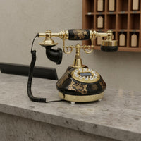 Ceramic Telephone Decorative Retro Landline Phone Caller ID for Office, Gallery